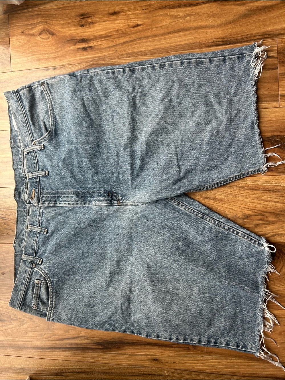 Wrangler Blue Cutoff Jean Shorts